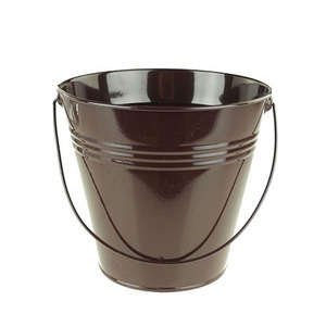Cubo de Metal con forma redonda para decoración, Cubo de Metal con diseño creativo, a prueba de fugas, de lujo - Product Image 4