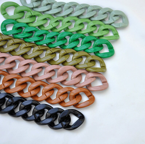 Cadena de Eslabones de Resina Epoxi Transparente, Diferentes Colores, Decoración de Pared, Cadena Navideña Artística - Product Image 6