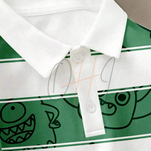 Camiseta de Golf para Hombre, Verde Sólido, con Logotipo Personalizado en la Parte Delantera, de Manga Corta, de Algodón, Informal, Transpirable, de Verano - Product Image 3
