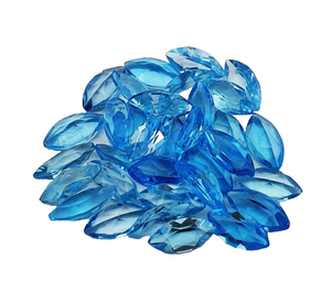 Topacio Azul Natural, Corte Marquesa, Facetado, Gema Suelta de 6MM a 12MM, Piedra Natural Certificada, Precio al por Mayor para Joyería - Product Image 5