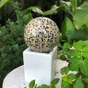 Esfera de Cristal de Jaspe Dálmata Natural, Bola de Piedra Preciosa Pulida, Sanación, Reiki, Meditación, Decoración del Hogar, Regalo Coleccionable - Product Image 3