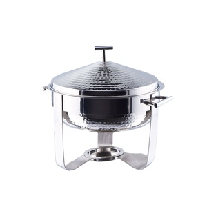 Calentador de Comida Tipo Buffet de Acero Inoxidable Chapado en Oro de Lujo con Tapa para Hotel, Hogar, Catering, Banquetes, Eventos, Servicio y Decoración - Product Image 1