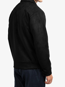 Veste d'hiver pour homme en nylon matelassé, doublée, épaisse, en polaire, sans col, coupe-vent, à capuche, pour les sports de plein air - Product Image 3