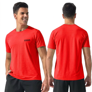 T-shirts de sport personnalisés pour hommes à séchage rapide, respirants, unis, légers, décontractés, à manches courtes, pour la course et l'entraînement - Product Image 3