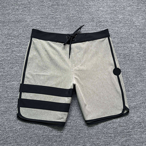 Men <b>Elastic</b> Waist Solid Casual Eco Friendly Waterproof Beach And Workout Shorts Sporty Mid Spandex And Polyester Beach Short - Product Image 3