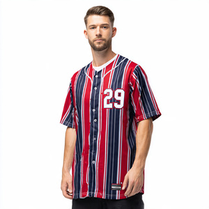 Camiseta de Béisbol Holgada para Hombre, Sublimada, Estilo Lacrosse, Ropa Urbana Pesada para Equipos y Clubes, ¡Gran Oferta! - Product Image 1