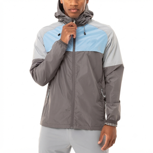 <b>Men's</b> Windbreaker <b>Jacket</b> 100% Polyester High Quality <b>Lightweight</b> Breathable Quick Drying Waterproof Custom <b>Men's</b> Sports <b>Jacket</b> - Product Image 2