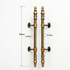 Euro Iron <b>Door</b> Modern Wrought Iron 700mm Bar Style Handcrafted Design for Kitchen Cabinet and Wooden <b>Doors</b> - Product Image 3