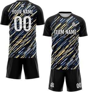 Dernier design, uniforme de football 100% polyester, nouveau style, uniforme professionnel pour adultes, qualité supérieure, couleur personnalisée, séchage rapide - Product Image 1