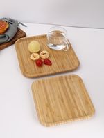Planche à servir en acacia Art Déco avec motif végétal, multifonctionnelle pour la décoration de mariage