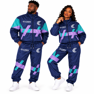 unisex <b>pink</b> <b>tracksuit</b> set lightweight polyester sporty jacket shorts quick dry summer wear sportswear athletic wear quick dry - Product Image 1