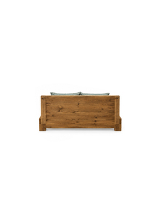 Lit de repos rustique en teck massif pour adultes, idéal pour la chambre à coucher – Conception durable, élégante, écologique et confortable - Product Image 5
