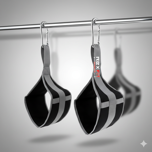 Sangles abdominales Rexfit Sport Gym avec boucles de suspension réglables, support de bras rembourré épais pour la force du tronc et l'entraînement des abdominaux - Product Image 1