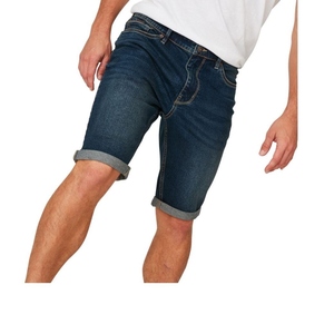 Pantalones Cortos Cargo Baggy de Mezclilla Transpirables para Hombre, Diseño de Pintura en Aerosol Lavada con Doble Rodilla, Logotipo Personalizado, Shorts de Verano - Product Image 3