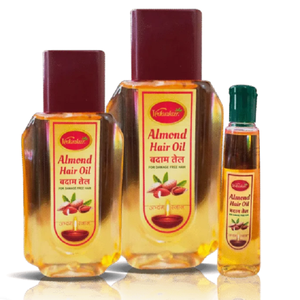 Aceite de Almendras VEDANKUR Premium Natural Hidratante y Nutritivo para el Cuidado del Cabello y la Piel, Prensado en Frío, Suavizante, Refrescante, Aceite para Masajes - Product Image 1