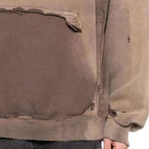 Sudadera con Capucha Personalizada, Estilo Vintage, Desgastada, con Salpicaduras de Pintura, para Hombre, de Forro Polar, para Invierno, Estilo Urbano - Product Image 3