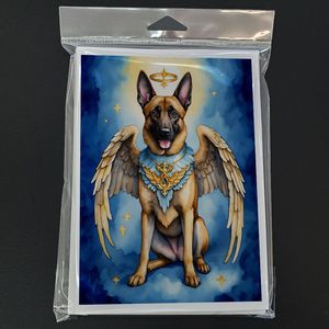 Malinois belge My Angel A7 Taille 5x7 Cartes de vœux fantaisistes Lot de 8 cartes vierges avec enveloppes - Product Image 3