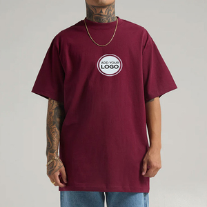 T-shirt en coton lourd 255 GSM coupe régulière USA, étiquette détachable, service de fret DDP, vente en gros - Product Image 1