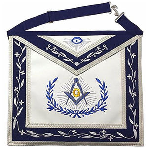 Tablier de Maître Maçon de Loge Bleue Brodé 3D Personnalisé Style Classique – Accessoire Cérémoniel de Régalia Maçonnique pour Francs-Maçons - Product Image 6
