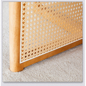 Table à manger ronde en bois massif rétro de campagne chinoise bureau en rotin imitation moderne Simple pour un usage domestique moderne - Product Image 3