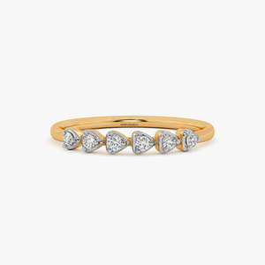 แหวนเพชรเลี้ยงในห้องปฏิบัติการสุดหรู มีให้เลือกทั้งทองคำแท้ 10K, 14K หรือ 18K และเงินแท้ 925 ดีไซน์สวยงาม สามารถสวมซ้อนกันได้ เหมาะเป็นของขวัญสำหรับเธอ - Product Image 3