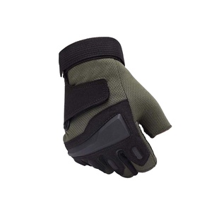 Lawd Sports <b>Half</b> Finger Leather Riding Gloves Hook Loop Closure Unisex Summer Anti-<b>Slip</b> Breathable Grip Palm Protection Outdoor - Product Image 6