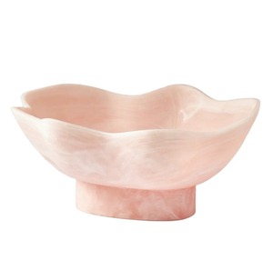 Bol à fruits en résine rose, écologique, poli, personnalisé, décoration d'intérieur pour la table de cuisine - Product Image 1