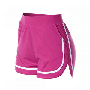 Women High <b>Waist</b> Cotton Spandex Shorts Breathable Stretch Quick-Drying Solid Yoga Gym Fitness Workout - Product Image 4