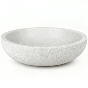 Bol en pierre de travertin artisanal en gros |   Centre de table en marbre naturel - Product Image 5