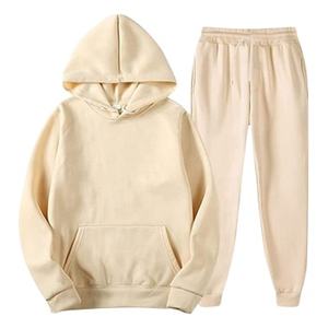 Chándal de lana de algodón personalizado OEM, Sudadera con capucha y pantalón, conjuntos de chándal con estampado personalizado - Product Image 1
