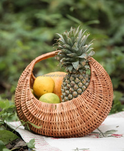 Luxurious Rustic Wooden <b>Basket</b> with Hanging Design for Storing Fresh Produce and Adding Warmth to Kitchen or Dining Room - Product Image 2