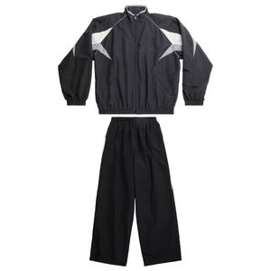Unisex Casual 2 Piece Windbreaker Set Full Length Solid Color Blocked Waterproof 100% Cotton <b>Track</b> <b>Suit</b> - Product Image 1