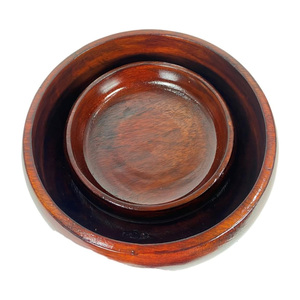 <b>Food</b> Safe Mango <b>Wood</b> Bowl <b>Set</b> of 2 Handmade Multipurpose Kitchen Dining Tabletop Decorative Centerpiece Bowl for Home Party - Product Image 4