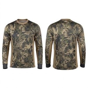 Chemise de chasse pour homme à manches longues, imprimé animal, imperméable, respirante, séchage rapide, effet délavé, pour l'automne et les activités de plein air - Product Image 1