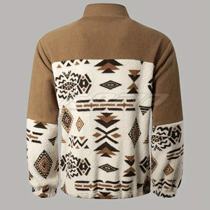 Men Sherpa <b>Jacket</b> Warm Outdoor <b>Fleece</b> <b>Lined</b> Casual Winter Soft Comfortable Outerwear Men Sherpa <b>Jacket</b> - Product Image 2