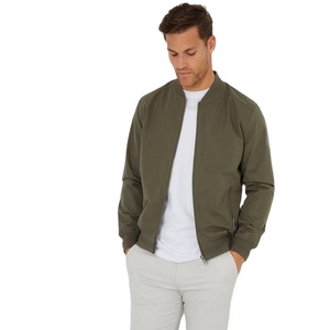Veste bomber de baseball d'hiver pour homme, logo personnalisé sur le devant, 100% polyester satiné, coupe-vent, respirante, streetwear - Product Image 1