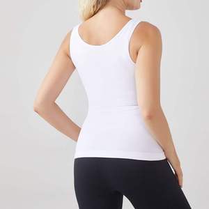 Seamless Shapewear Pour Femme Customized Cami Tank <b>Tops</b> Suppliers High Quality gym stringer vest for ladies - Product Image 2