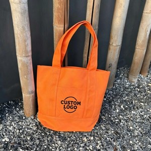Bolsa de Mano Personalizada con Logotipo, Bolsa de Lona Marrón, Poliéster/Algodón Tejido, Ecológica, Resistente al Agua, Regalo Promocional de Moda - Product Image 2