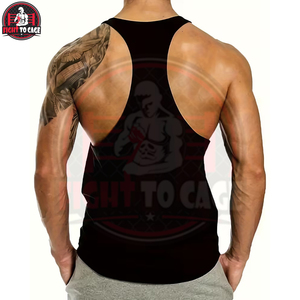 High Performance Black Color Good Selling Unique Design Wear Breathable Ultra-Lightweight Comfortable Fitness <b>Singlets</b> For Adult - Product Image 2