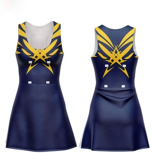 Jupe de netball imprimée coupe trapèze pour femme, séchage rapide, en micro-mesh, robe de sport, uniforme de sublimation, tenue d'équipe professionnelle - Product Image 1