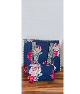 Premium Cotton Classic Shoulder Tote Bag with Bohemian Embroidery Personalized Reusable Carry Bags for Shopping Work Travel - Product Image 5