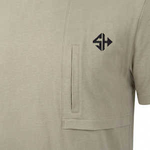 T-shirt confortable et simple en coton 100% pour hommes, à séchage rapide, à manches courtes, pour l'été, couleur unie, Look décontracté, T-shirt pour hommes - Product Image 5