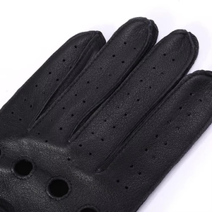 Guantes de Conducción de Cuero para Hombre con Logotipo Personalizado, de Alta Calidad, Ecológicos, Térmicos, Transpirables, con Pantalla Táctil, Estilo Retro para las Cuatro Estaciones - Product Image 6