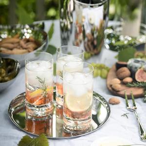 Bandeja de Servicio Multifuncional de Acero Inoxidable, Diseño Moderno y Ecológico, Color Plateado, para Cocina, Comedor y Sala de Estar, Venta al Por Mayor - Product Image 3