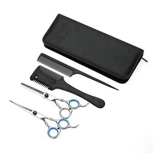 Professional Hairdressing Scissors Set With Combs Stainless Steel Blades For Salon Use Right Handed Long Handle - Product Image 2
