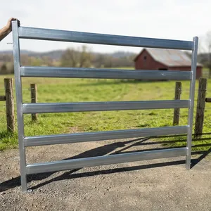 Heavy Duty Galvanized Steel Livestock <b>Fence</b> Panel for Secure Farm Animal Enclosure Paddock Ranch Stable Yard and Outdoor Use - Product Image 4