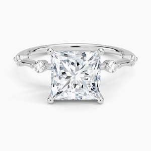 BOJ <b>Ring</b> 010 Princess Cut <b>925</b> <b>Silver</b> Aimee Hidden Halo Diamond Engagement <b>Ring</b> 2ct D Color VVS1 Moissanite GRA Certified <b>Ring</b> - Product Image 1