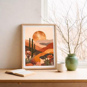 <b>Wood</b> <b>Frame</b> Photo <b>Frame</b> Wall Decor Modern Vintage Classic Design Vertical Orientation Handmade Eco-Friendly Full Color Digital - Product Image 5