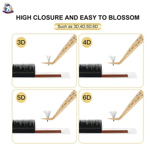 Ensemble de pinces à cils en acier inoxydable Ryzer Studio, 1 pièce, pointe incurvée et pointue, outils de beauté pour extensions de cils, maquillage et outils - Product Image 6