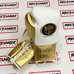 Guantes de Boxeo Personalizados de Cuero Genuino 'No Boxing No Life' para Entrenamiento y Sparring, con Cierre de Gancho y Cordones, Dedos Completos, Venta al Por Mayor OEM - Product Image 4